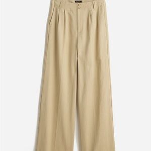 NWT Madewell The Harlow wide leg leg pant in harvest moon